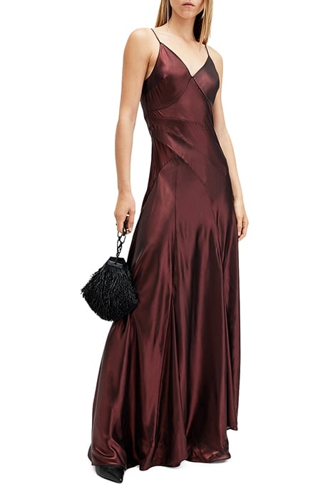 LILI MAXI DRESS METALLIC RED 4