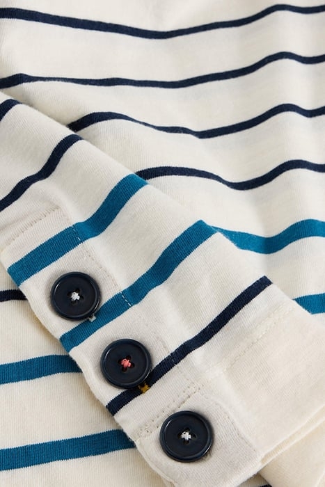 WILLOW STRIPE LS TOP WHITE MULTI 6