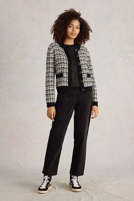 KELLY CARDI BLACK MULTI 1