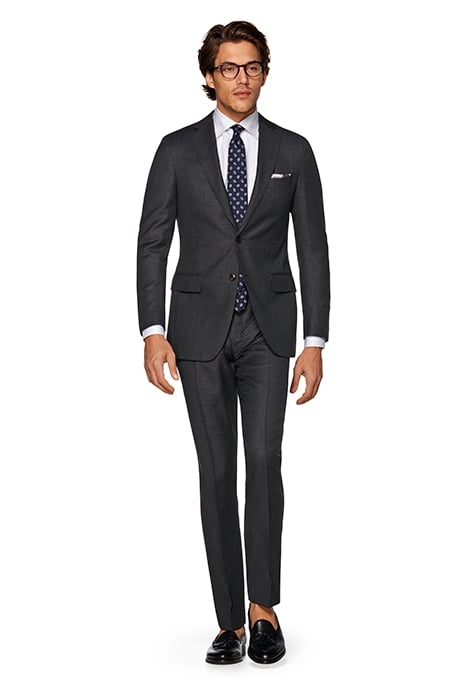 DARK GREY BIRD'S EYE TAILORED FIT SIENNA SUIT 1