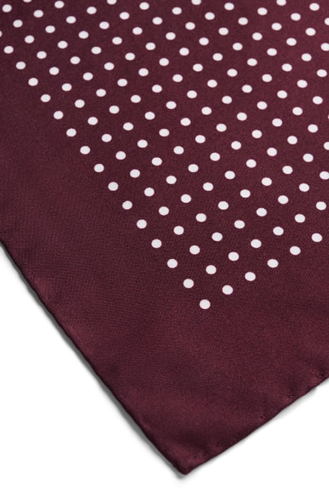 DARK RED DOTS POCKET SQUARE 3
