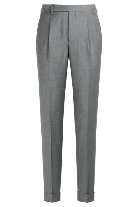 MID GREY SLIM LEG TAPERED TROUSERS 3