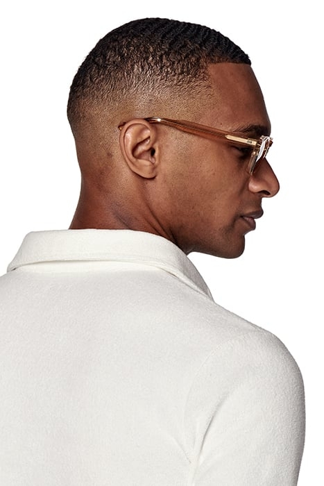 WHITE LONG SLEEVE TERRY POLO 7