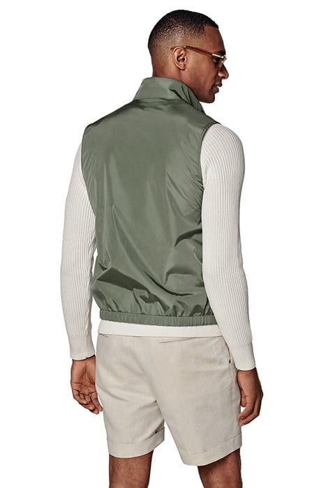 MID GREEN & SAND REVERSIBLE REVERSIBLE VEST 2