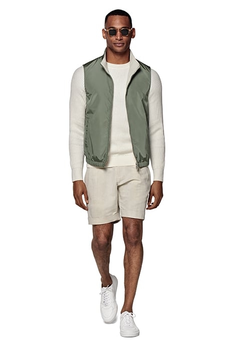 MID GREEN & SAND REVERSIBLE REVERSIBLE VEST 3