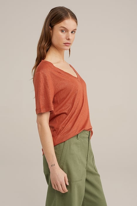 T-SHIRT RUST BROWN 5