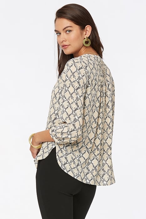 PINTUCK BLOUSE MIDLAND SNAKE 2
