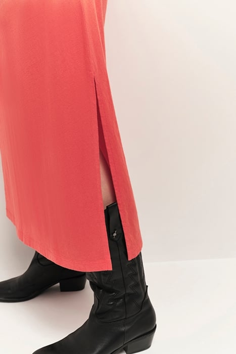 RIVO - DEEP DYE EFFECT CORAL KNIT MAXI DRESS 4