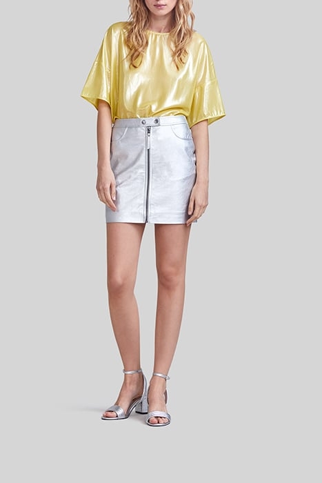 YELLOW LAMÉ LOOSE TOP 3