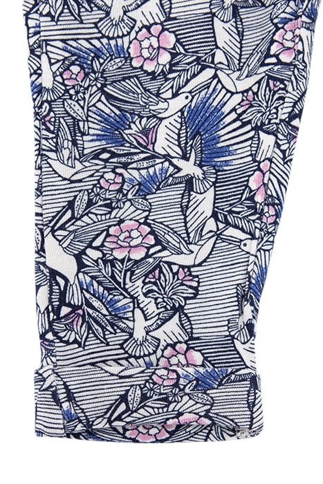 BABY GIRLS' ECRU WAX HUMMINGBIRD PRINT HAREM PANTS 5