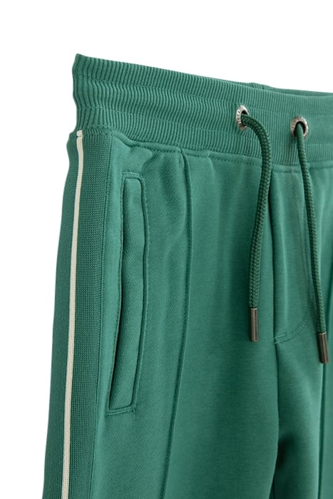 BOYS' GREEN JOGGERS WITH STRIPED BRAID DOWN SIDE 3