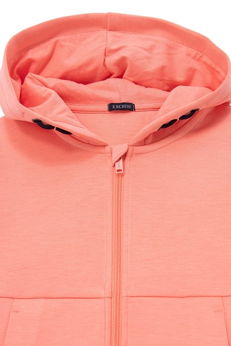 BOYS’ NEON ORANGE CARDIGAN, EMBOSSED CHECKERBOARD ON BACK 3