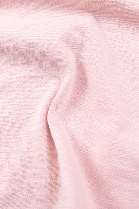 GIRLS’ PINK ORGANIC COTTON T-SHIRT WITH RUBBER WAX SLOGAN 6