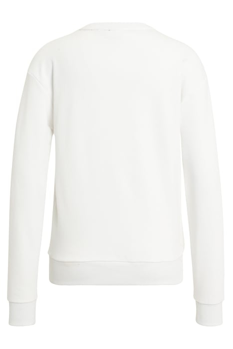 BANTIN SLIGHTLY CROPPED CREW SWEAT BRIGHT WHITE 4