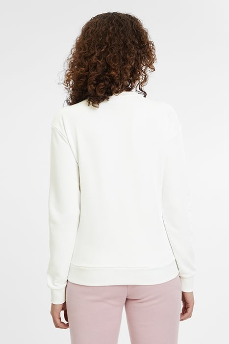 BANTIN SLIGHTLY CROPPED CREW SWEAT BRIGHT WHITE 2