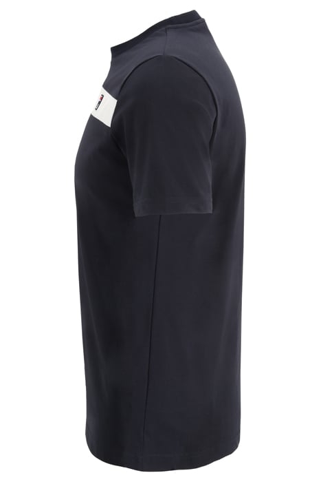 SHORT SLEEVES T-SHIRT WITH CONTRAST DETAIL NAVY / WHITE 6