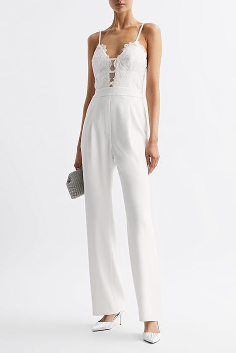 CORA-LACE TOP JUMPSUIT IVORY 1