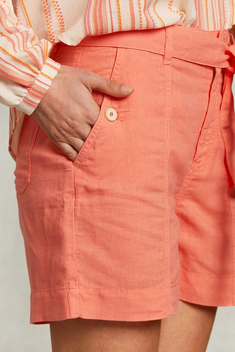 ORANGE SHORTS WITH BELT 4