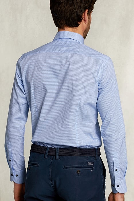 SLIM FIT DOTTED SHIRT BLUE/WHITE BLUE 2