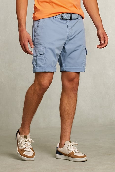 COTTON CARGO SHORT JACK FROST BLUE 1