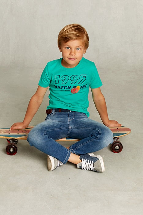 NORMAL FIT BASIC T-SHIRT IN MOSCOW MULE GREEN 3