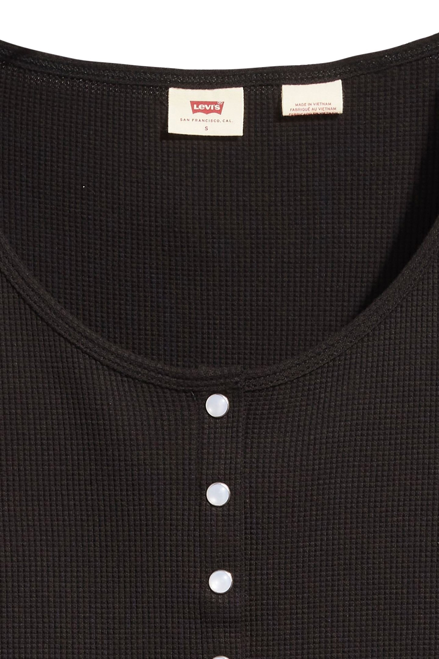 DRY GOODS WAFFLE BUTTON-UP TOP 6