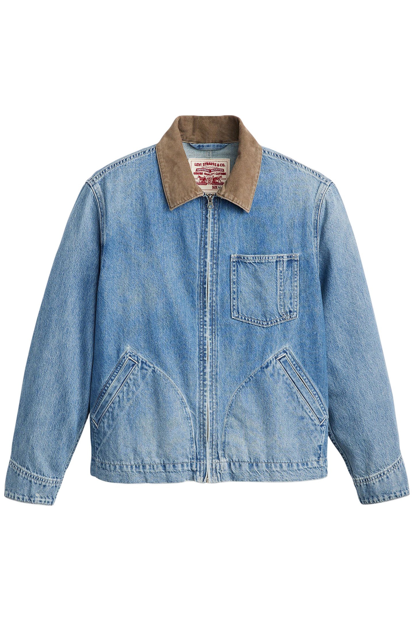 FULL ZIP MECHANICS BARN JACKET IN DENIM 3
