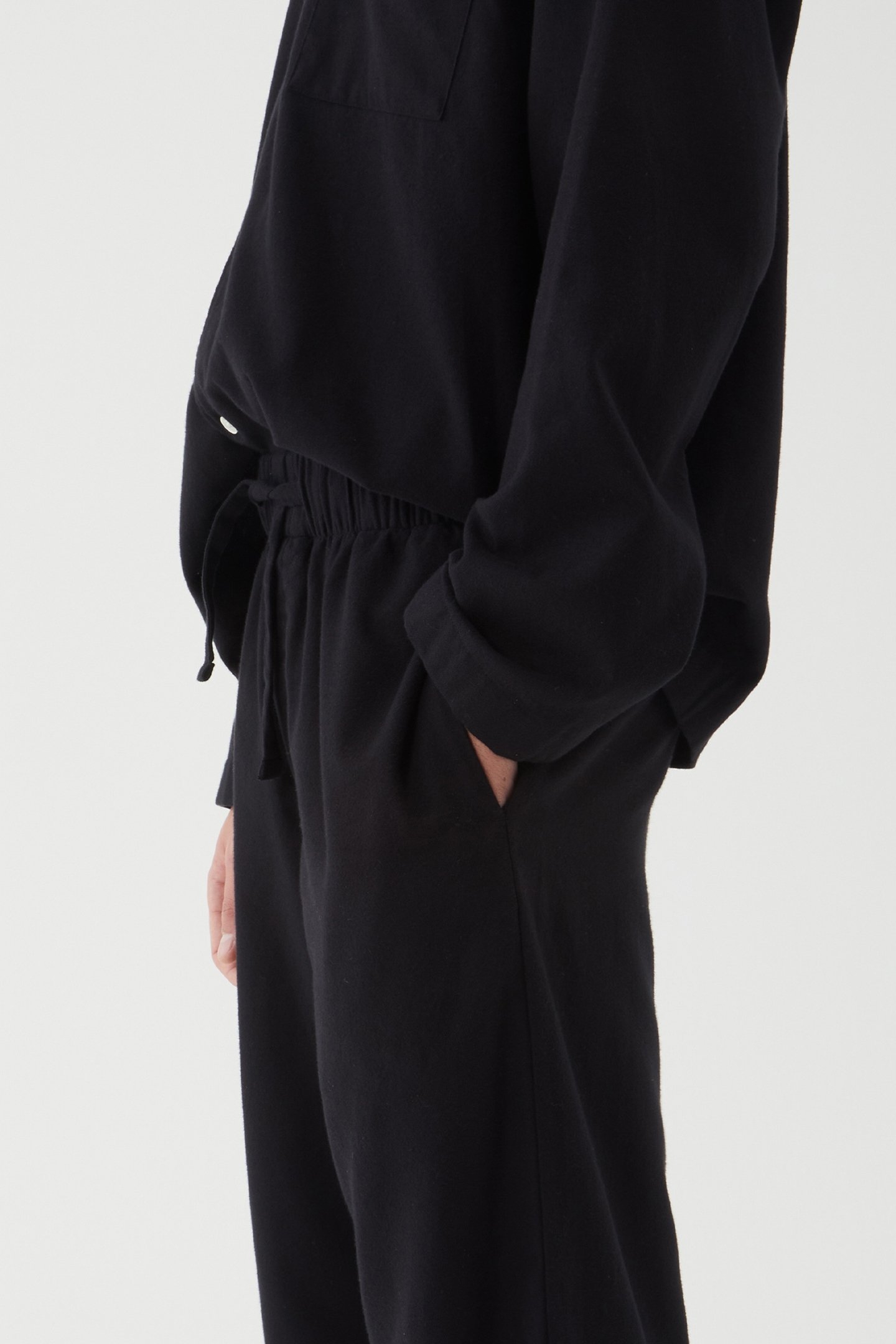 UNISEX FLANNEL, PYJAMAS PANTS LUCID BLACK 1