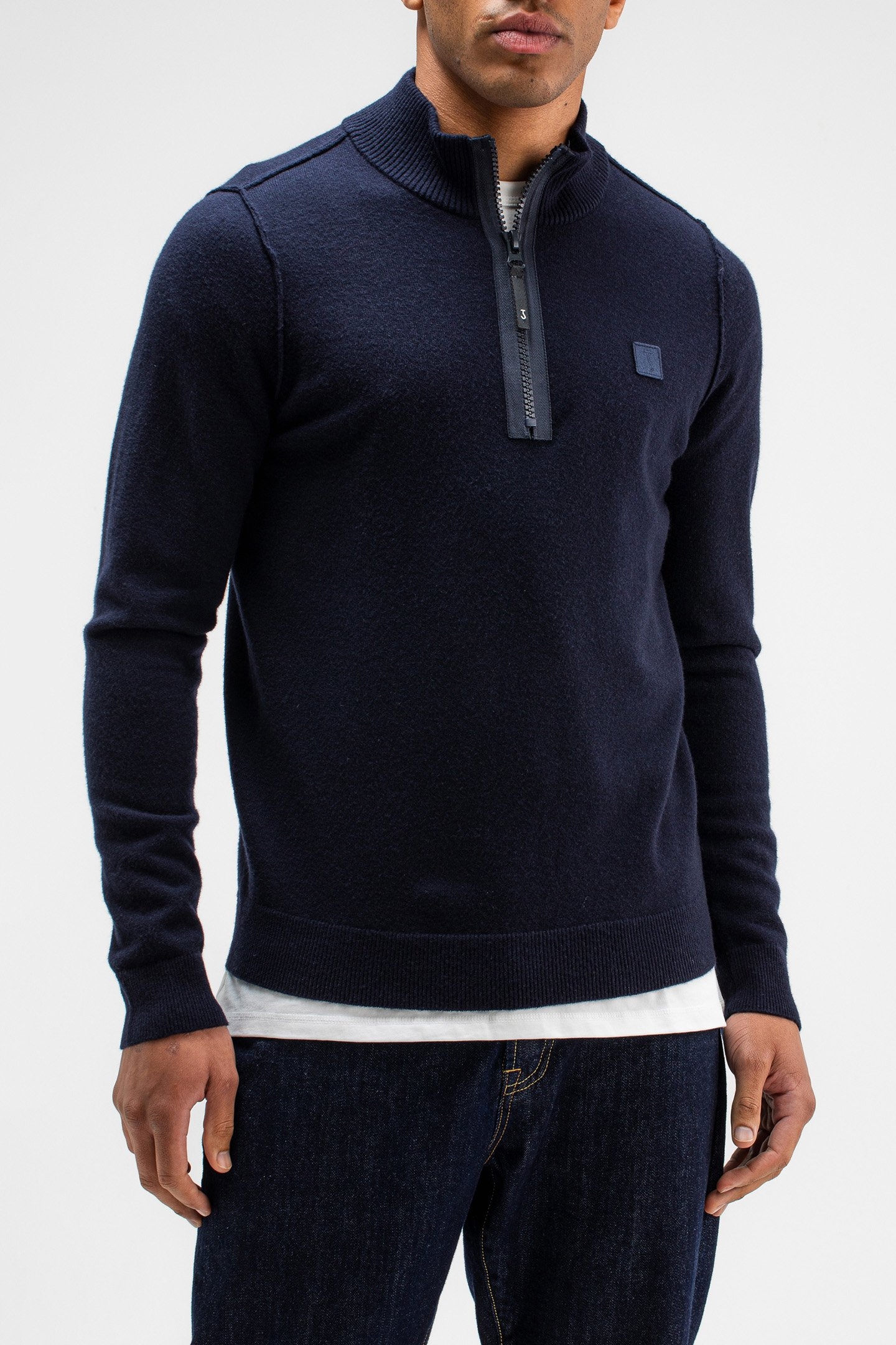 CLIFDEN HALFZIP ALASKA BLUE 1