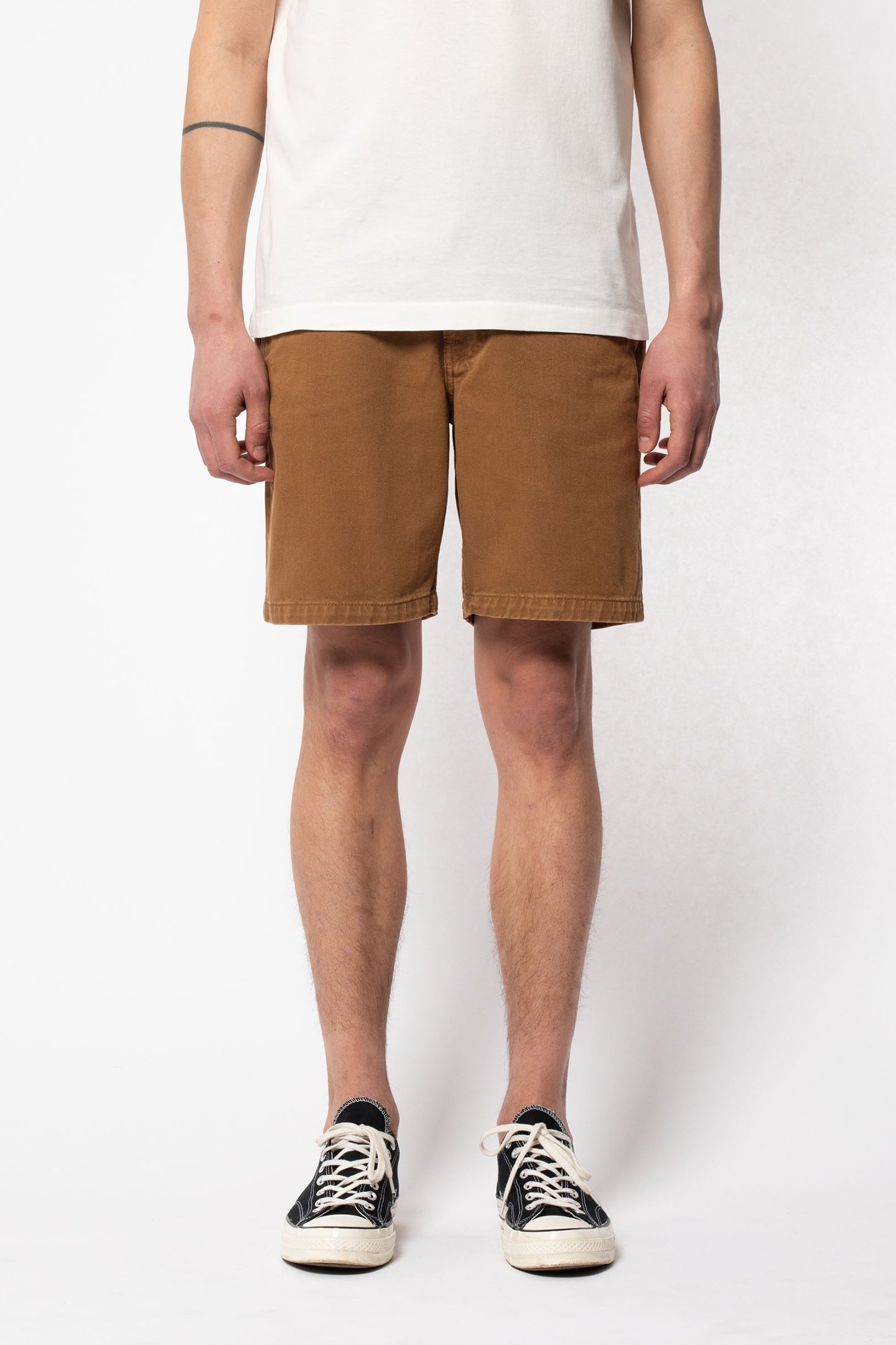 LUKE WORKER SHORTS RIGID TWILL HAZEL 1