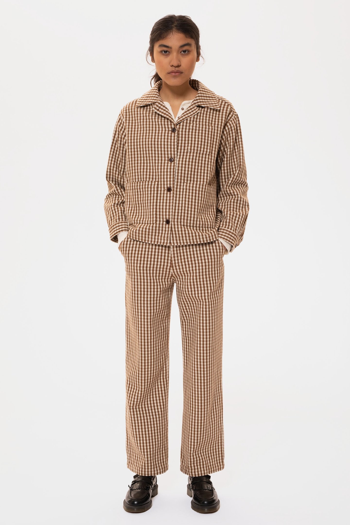 MAJ OVERSHIRT GINGHAM OAK 3