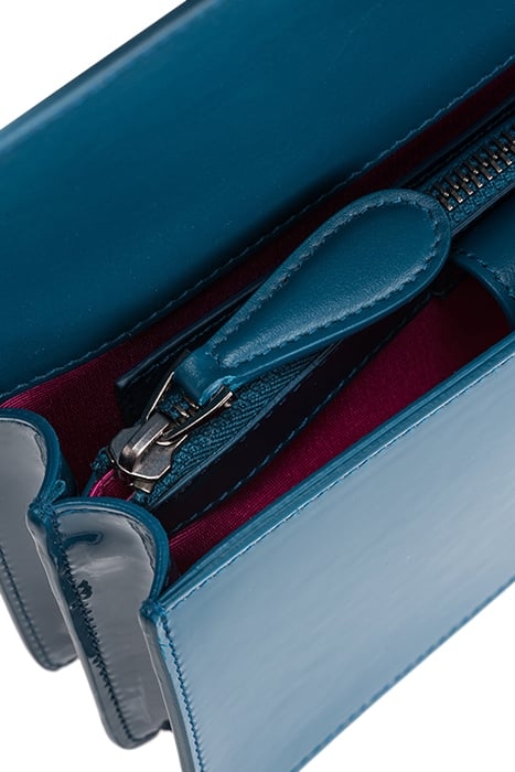 LOVE ONE MINI CL PELLE SFUMATA TEAL-OLD SILVER 6