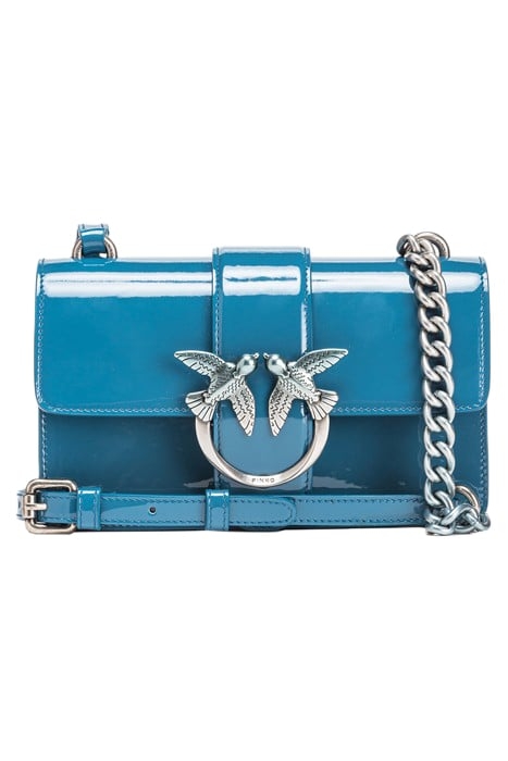 LOVE ONE MINI CL PELLE SFUMATA TEAL-OLD SILVER 1