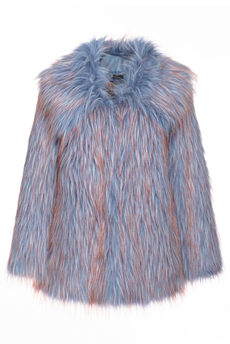 CRUDELIA REEFER JACKET LIGHT BLUE/ORANGE 3