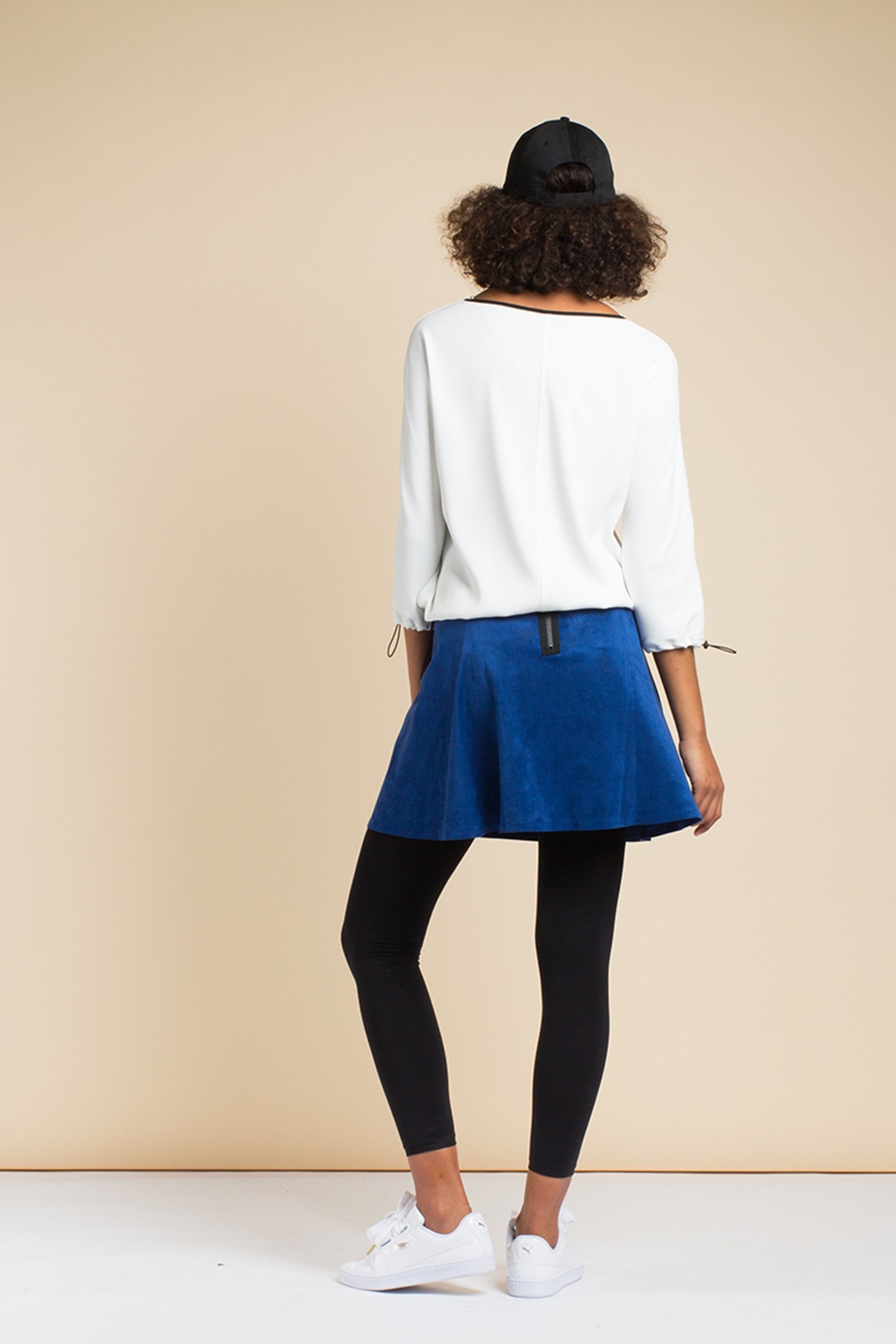 SKIRT TENNIS SUEDE OLYMPIA BLUE 2