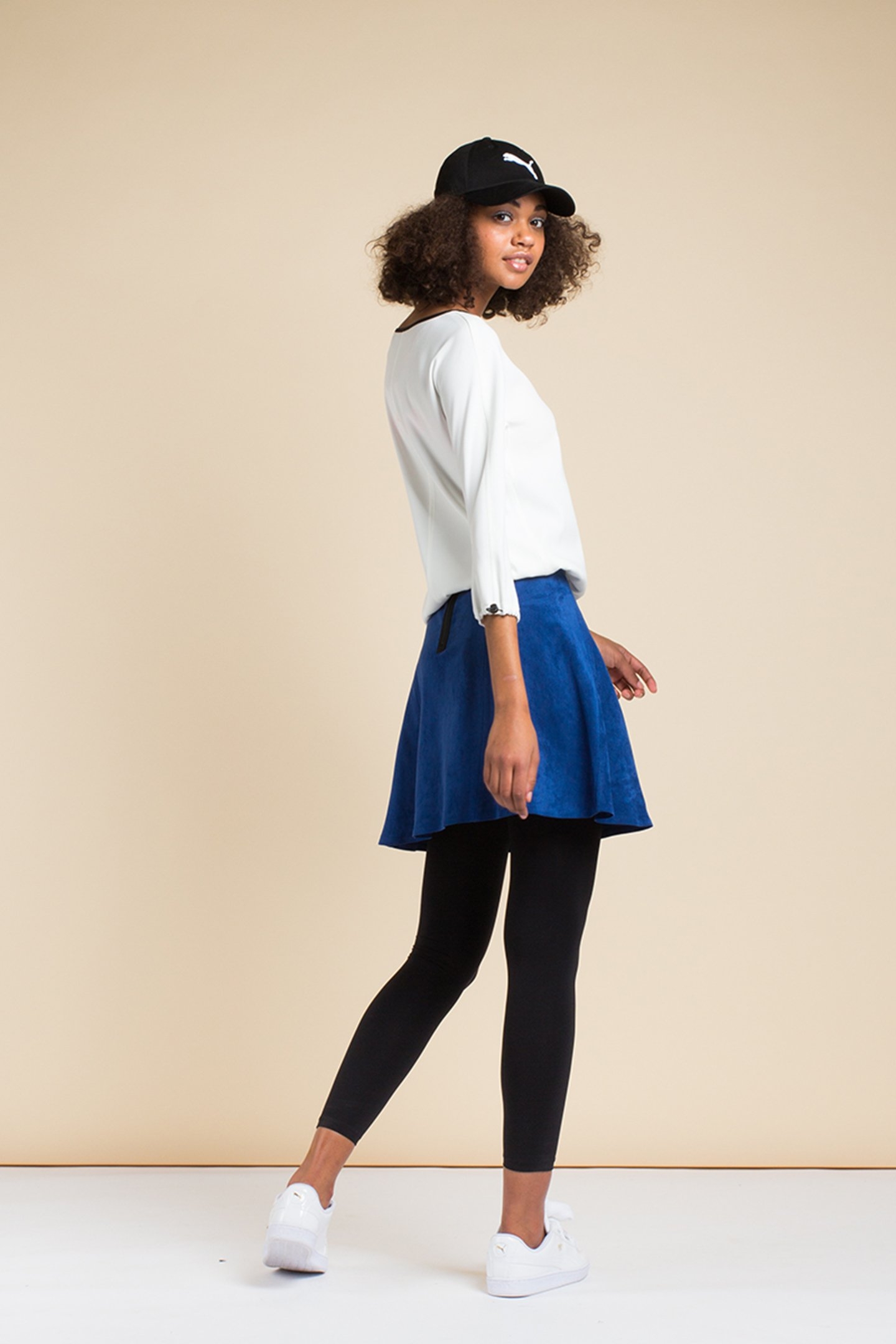 SKIRT TENNIS SUEDE OLYMPIA BLUE 5