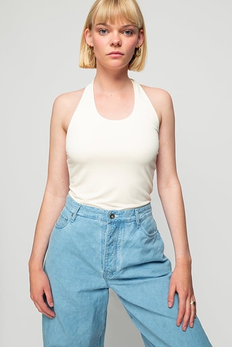 TOP HALTER LIGHT NEW ECRU 1