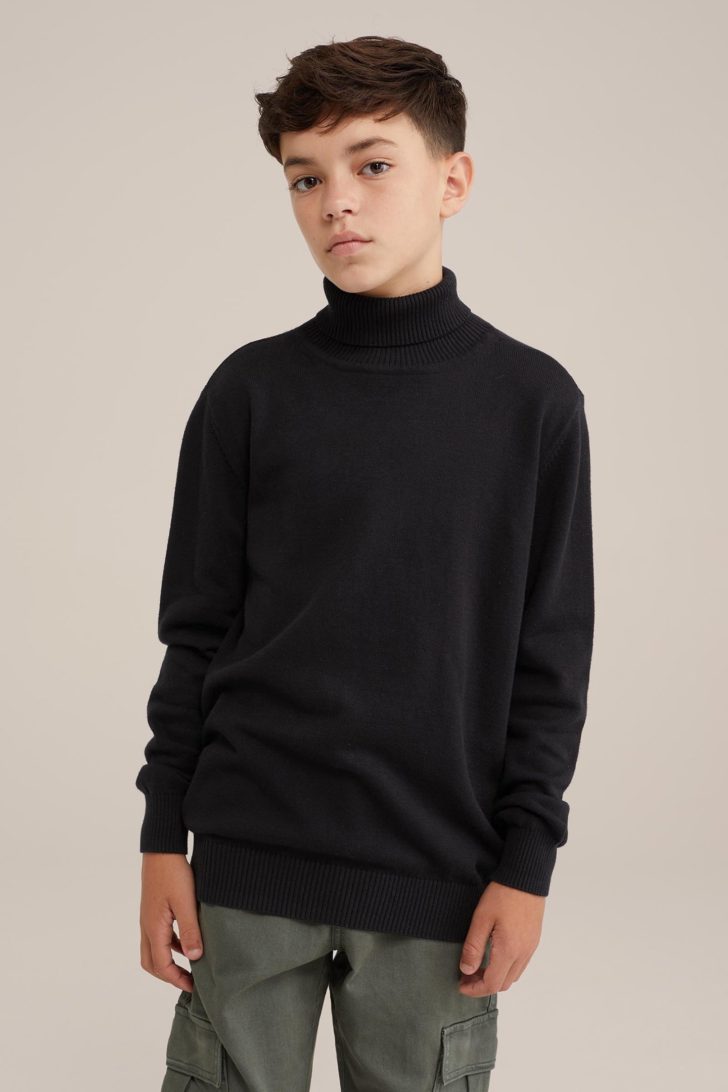 KNITTED PULLOVER BLACK 1