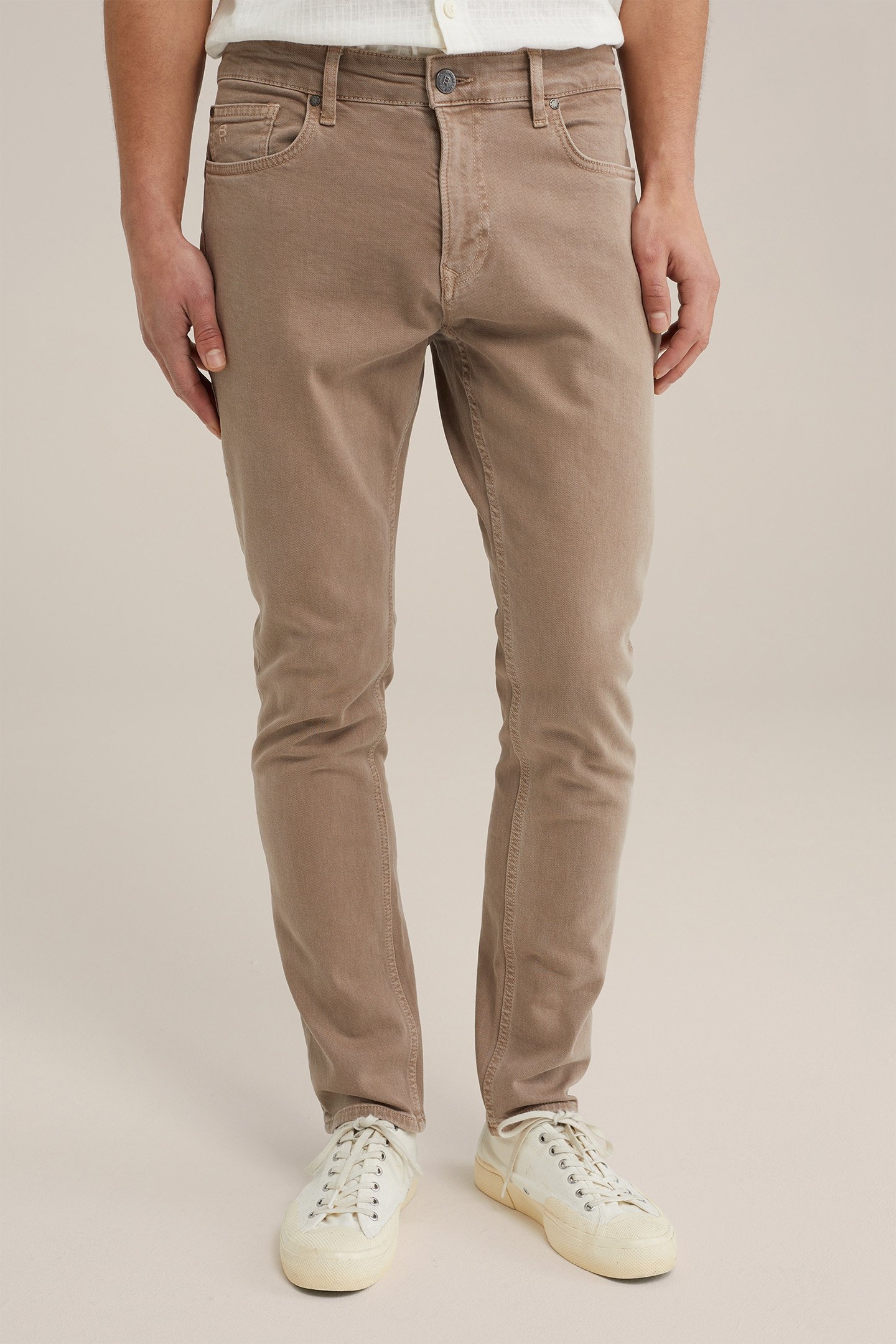 5-POCKET MID WAIST ELEPHANT GREY 1