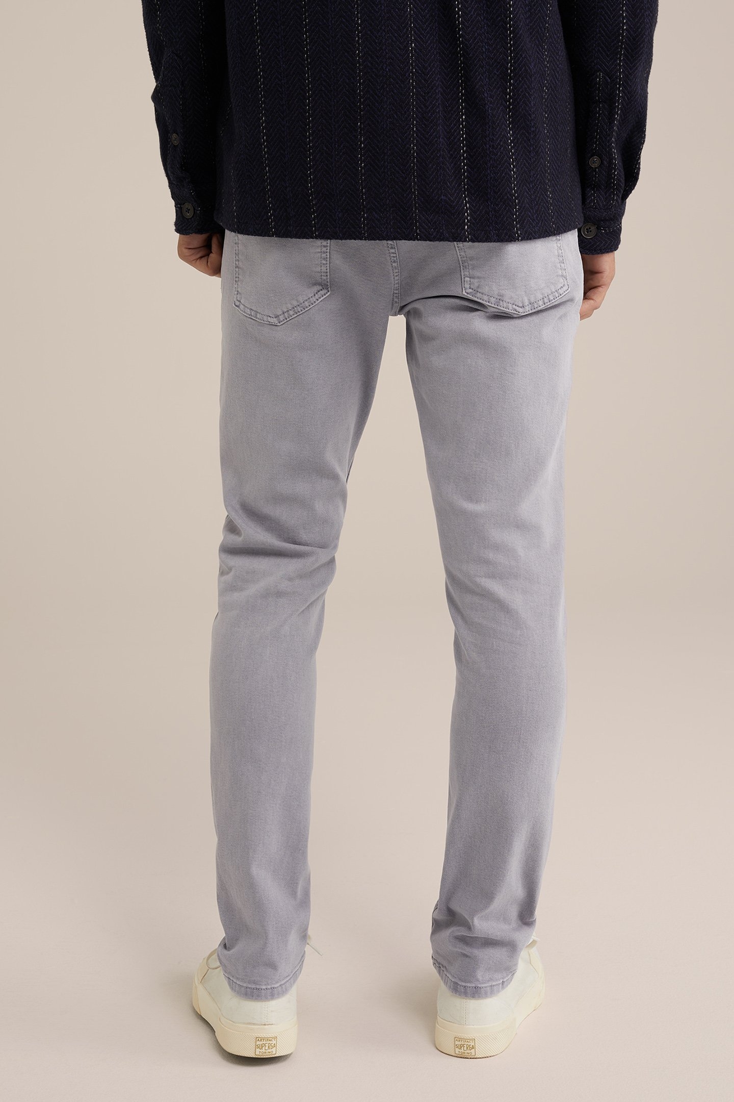 5-POCKET MID WAIST GREYISH BLUE 2