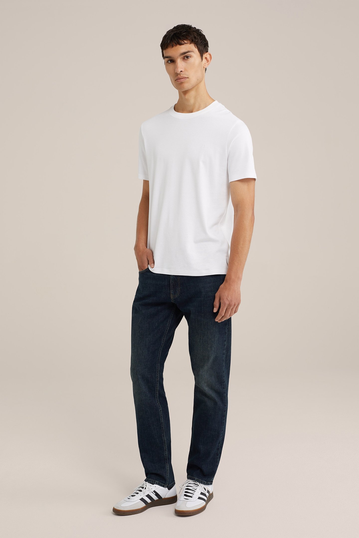 5-POCKET MID WAIST DARK BLUE 3