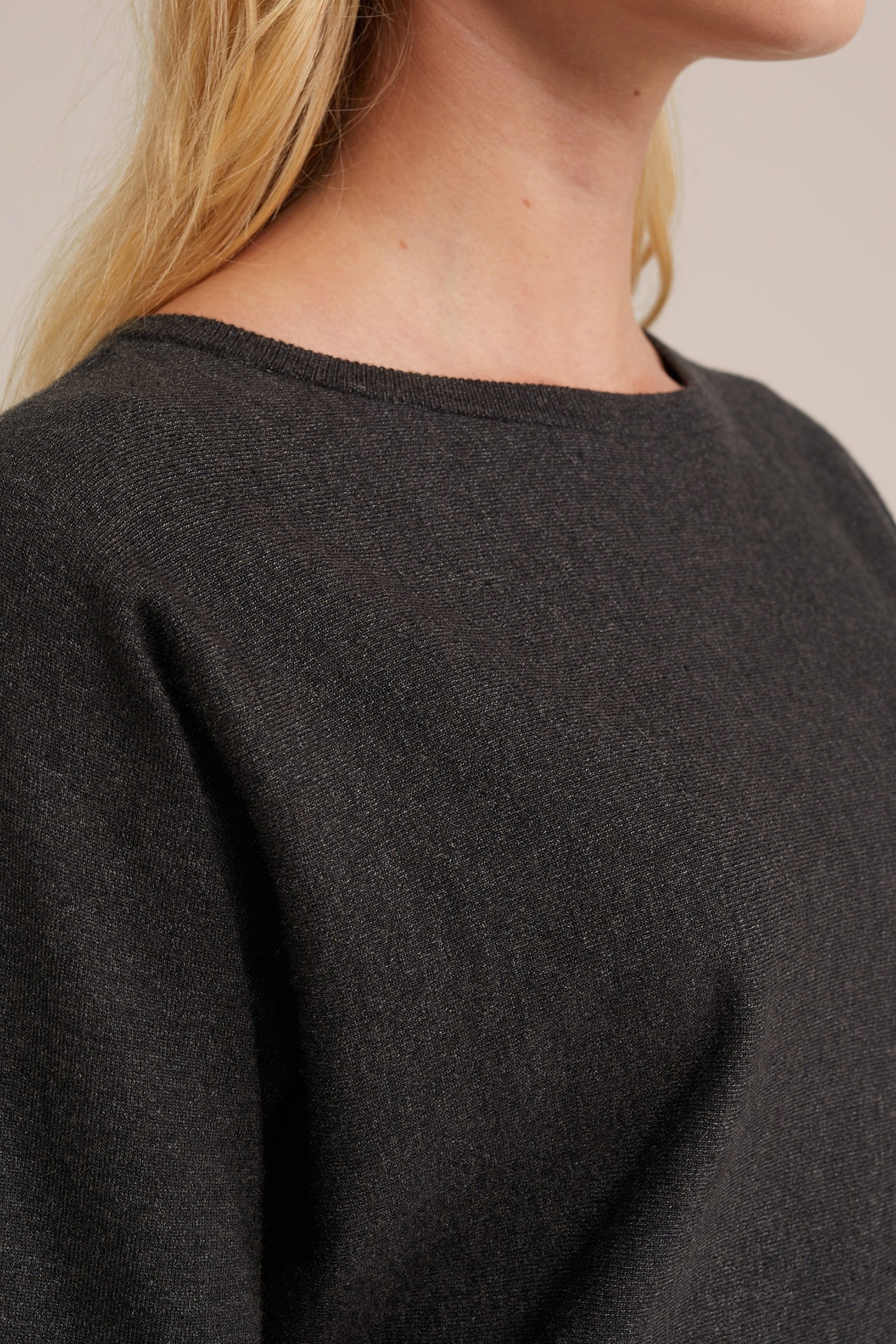 DRESS MID LENGTH BLENDED DARK GREY 6