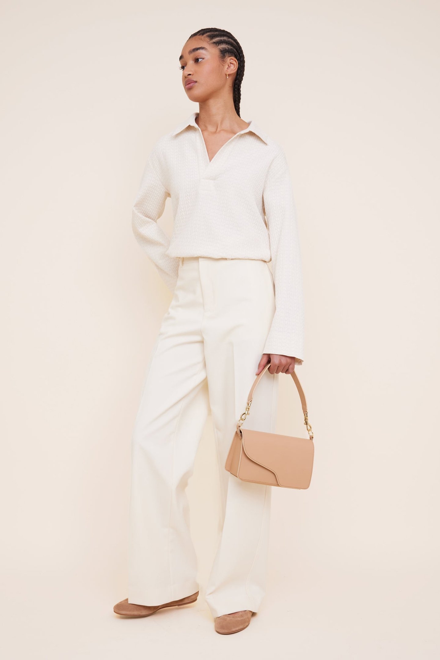 STRAIGHT LEG TROUSERS TURTLEDOVE 2