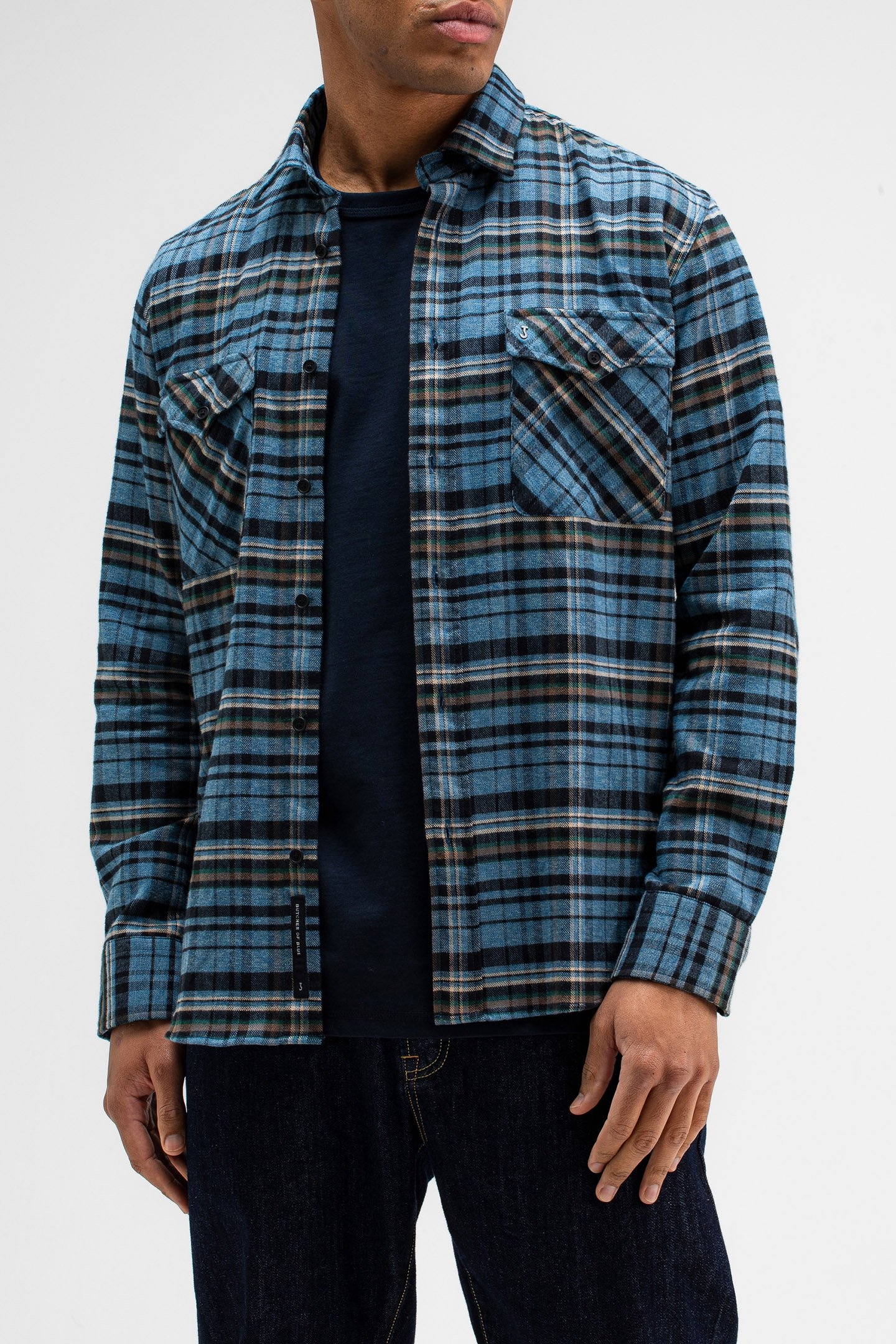 CILLIAN CHECK SHIRT ARROW BLUE 1