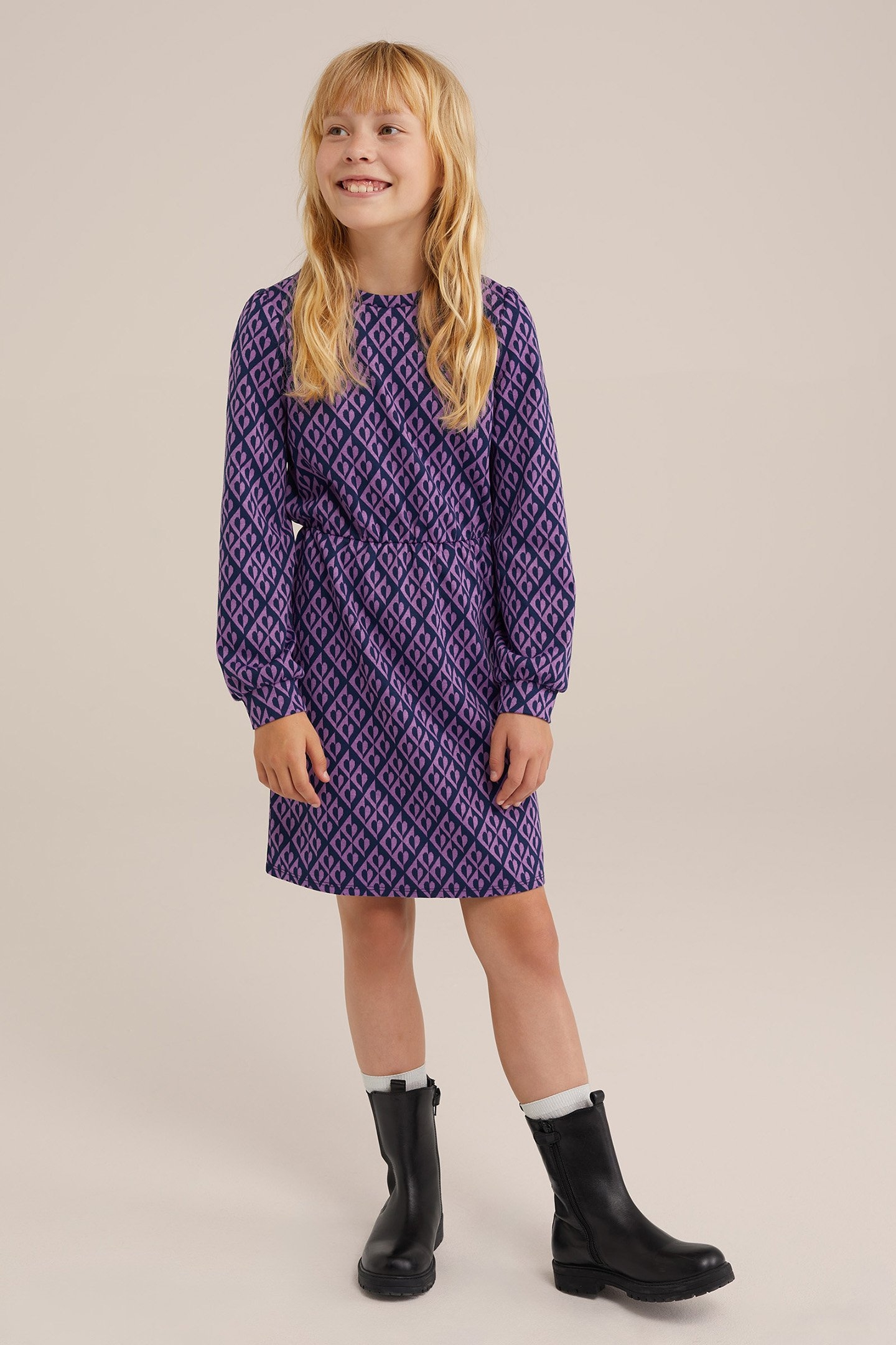 DRESS MID LENGTH DARK BLUE 2