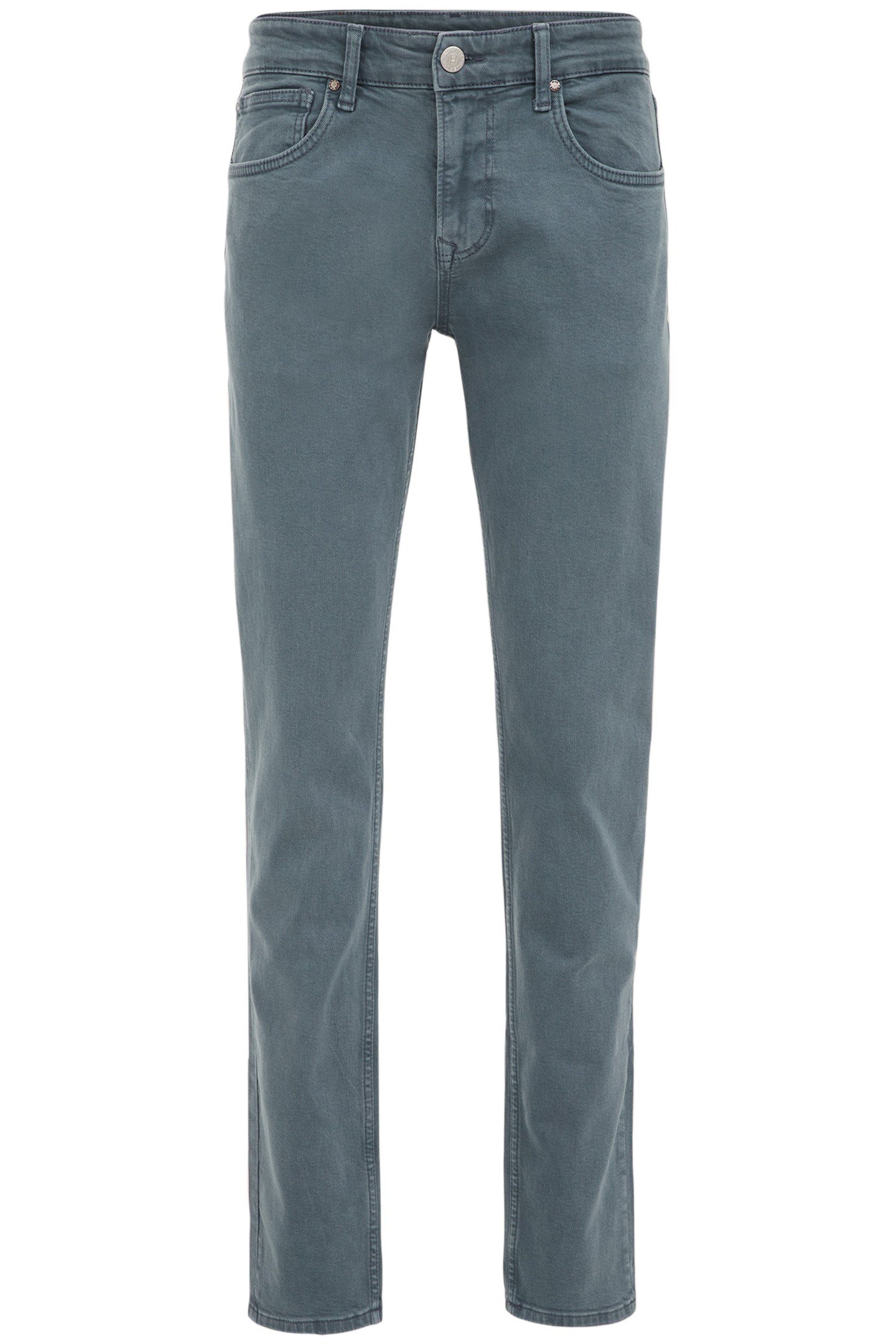 5-POCKET MID WAIST GREYISH BLUE 4