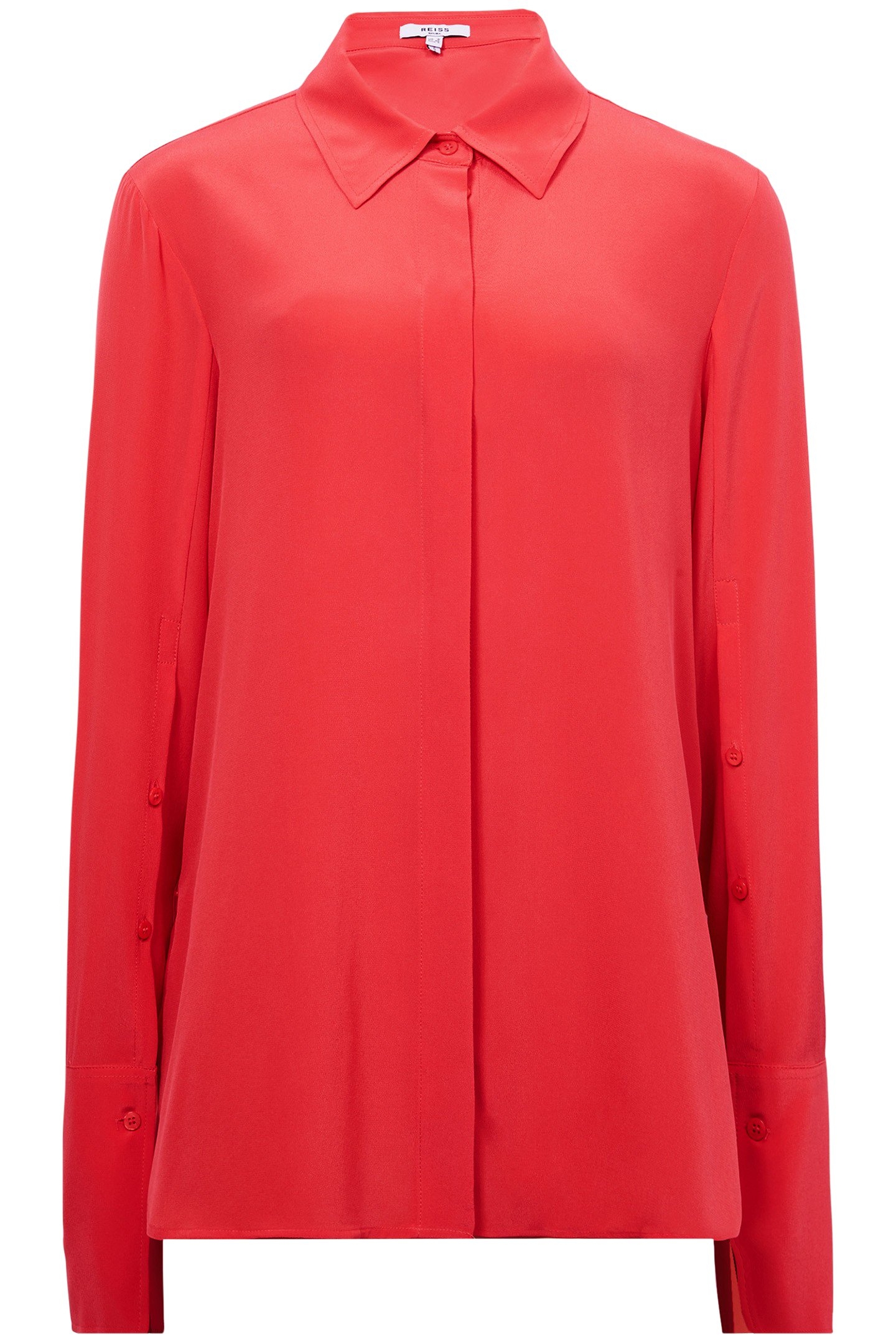 KIA-MATTE SILK SHIRT CORAL 4
