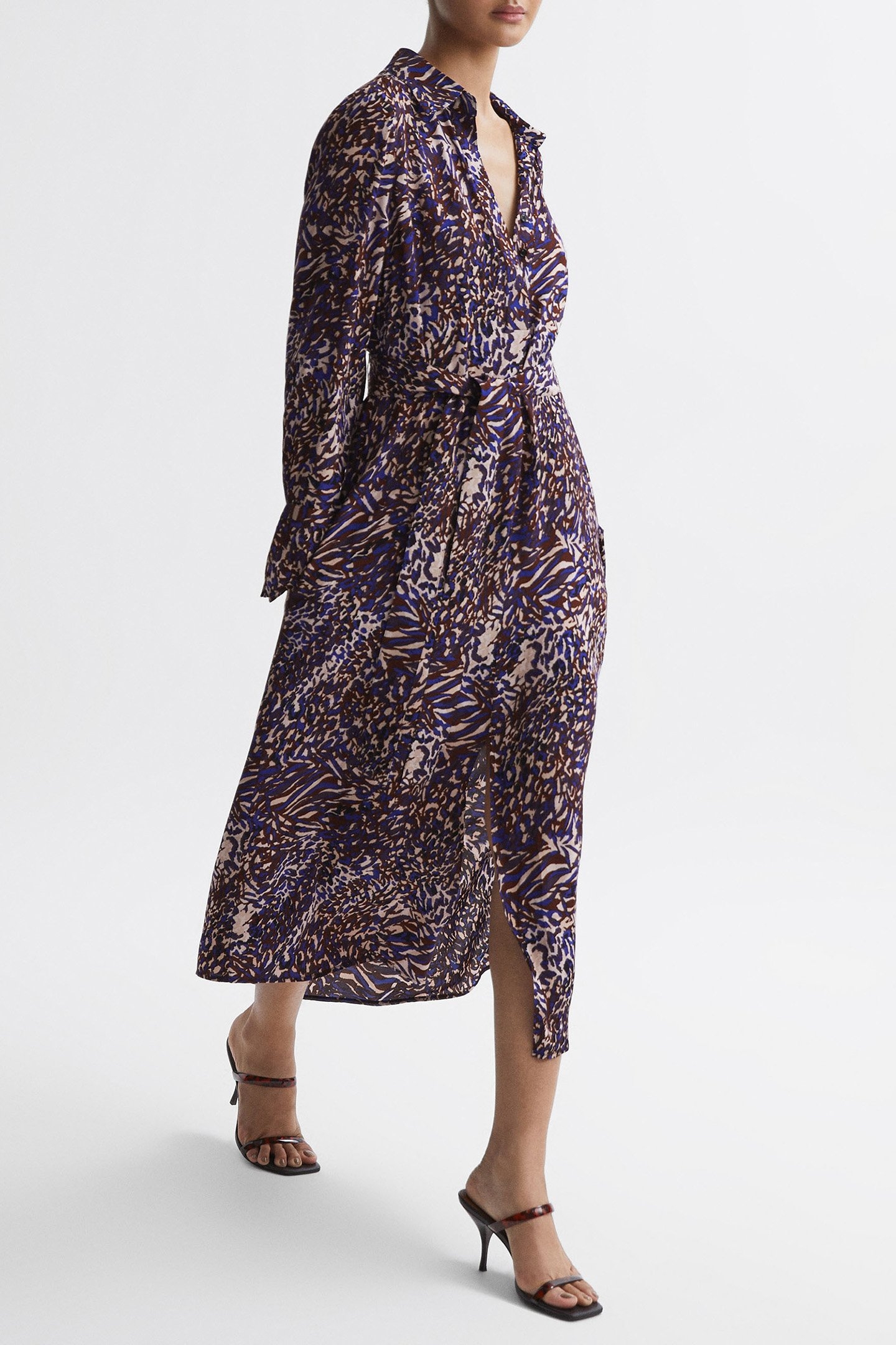 TABITHA-ANIMAL PRINT MIDI BLUE 2