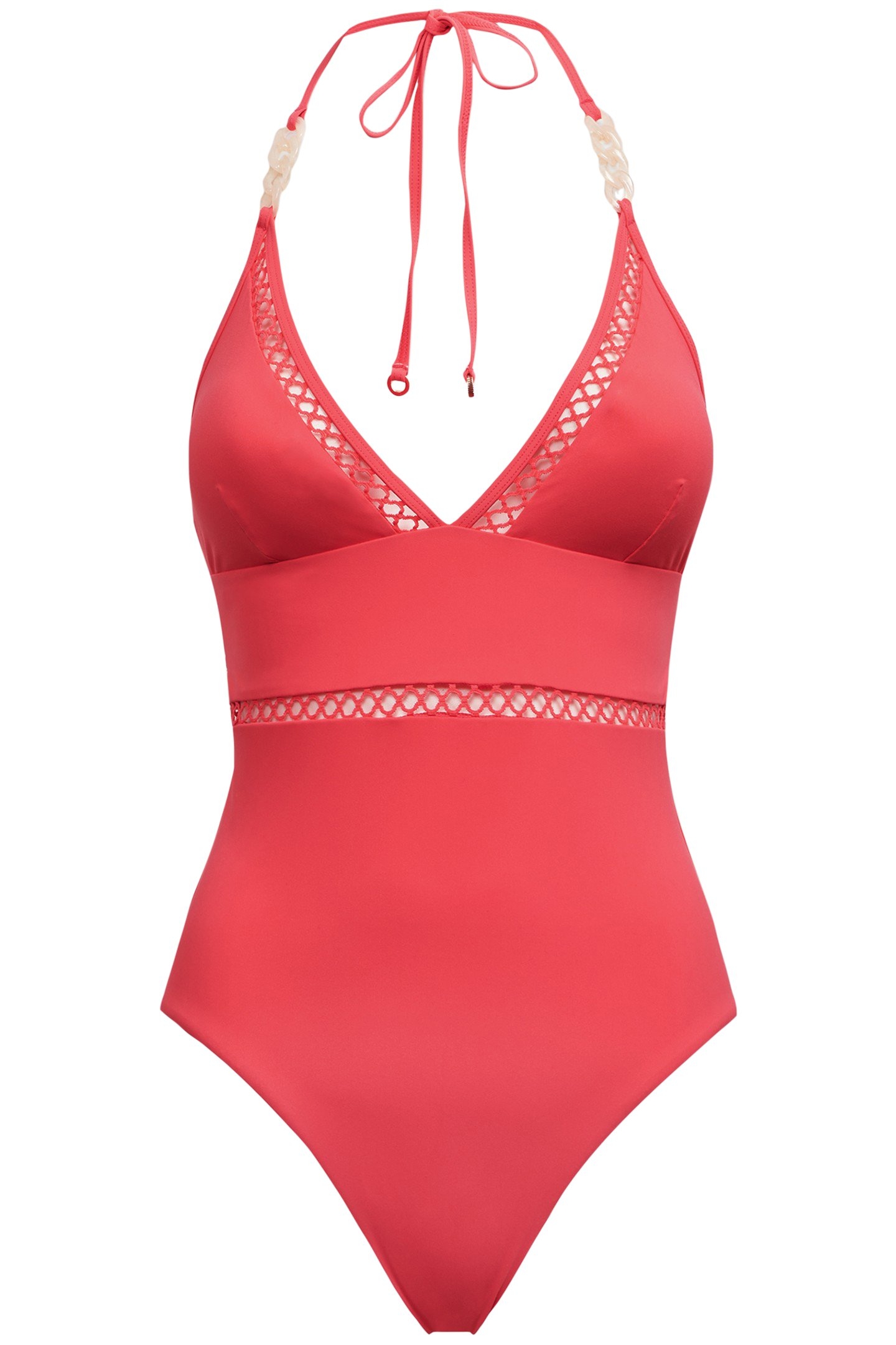 COLOURBLOCK SWIMSUIT CORAL 3