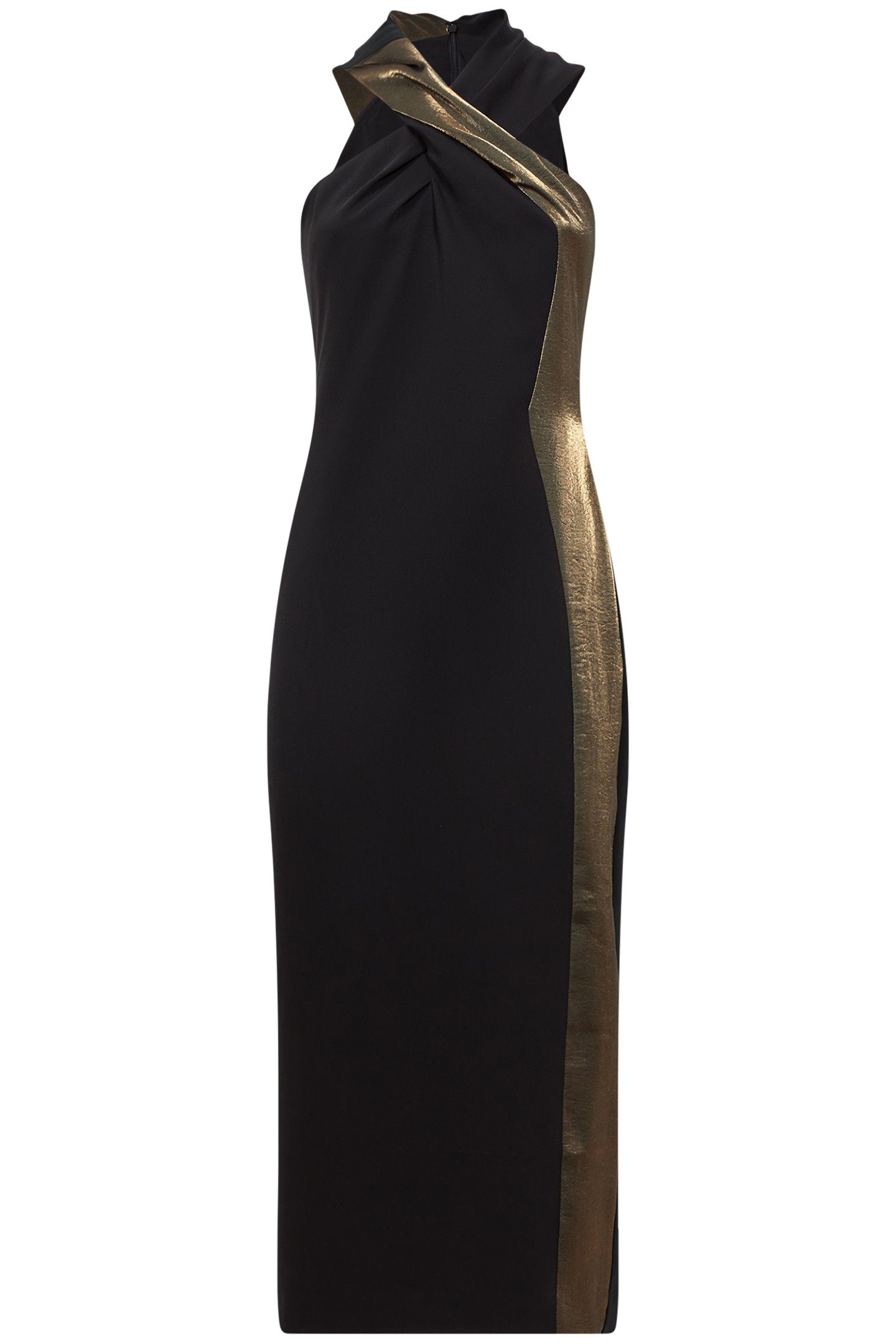 METALLIC PANEL BODYCON BLACK/BRONZE 3